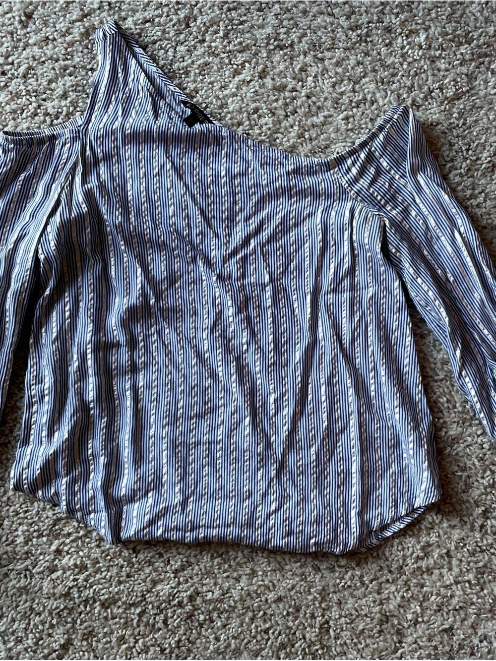 Striped Off-Shoulder Women's EXPRESS Top Size Small